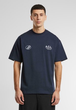 Another Cotton Lab ACL TENNIS CLUB - Print T-shirt - blue