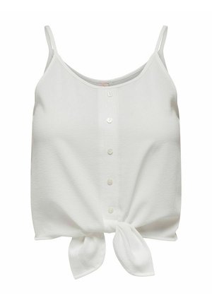 ONLY ONLLECEY KNOT SINGLET - Μπλούζα - cloud dancer
