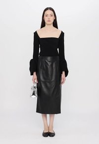 Marella BAMBINO - Leren rok - nero