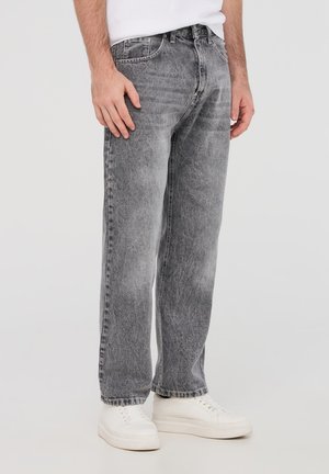 ACID WASH - Jeans a sigaretta - grigio denim