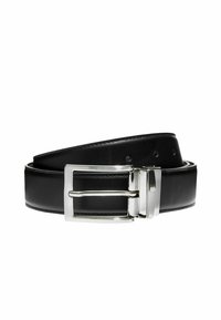 Joop! Cintura Uomo In Pelle Con Logo Allover - Larga 3,5 Cm, Lunga 100 Cm - 3