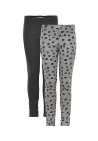 Minymo - 2 PACK - Leggings - Trousers - grey/dark grey Thumbnail Image 1