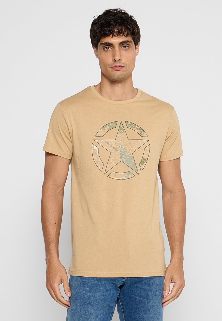 Jeep T-shirt print bruin