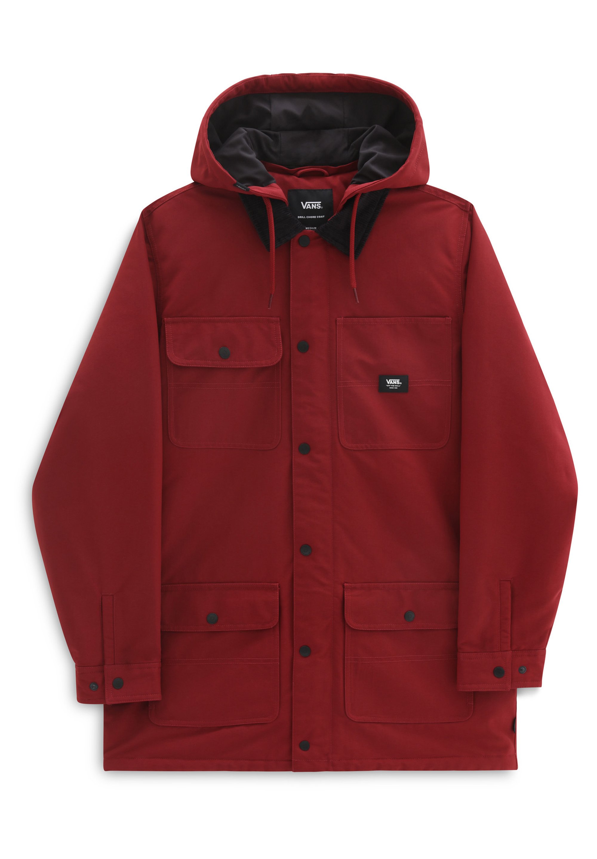Vans MN DRILL CHORE COAT LONG MTE-1 - Abrigo corto - pomegranate/rojo  oscuro - Zalando.es