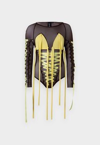 CORSET PIERCING RIBBON UP - Langarmshirt - brown