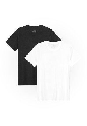 CREW NECK  2-PACK - Camiseta básica - mc xwhite xblack