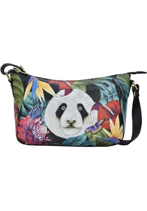 HANDPAINTED - Schoudertas - happy panda
