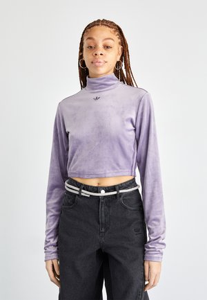 adidas Originals FASHION CROP - Maglietta a manica lunga - shadow violet