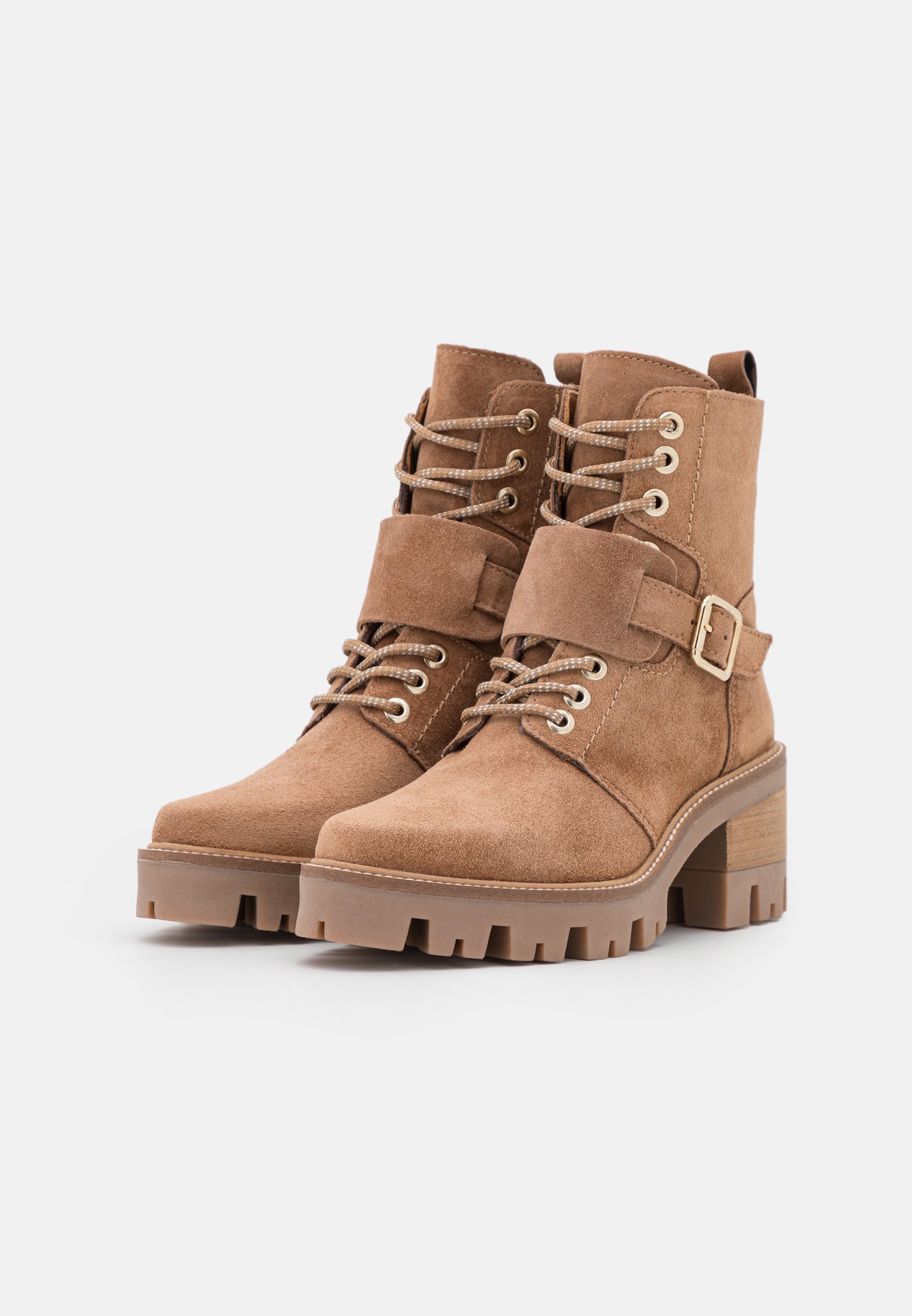 Alpe AMELI - Botines con cordones - byrce/tierra - Zalando.es