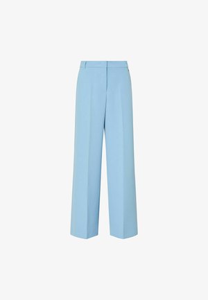 LIU JO, LIU JO PALAZZO TROUSERS WITH DOUBLE WAISTBAND - Pantaloni - light blue