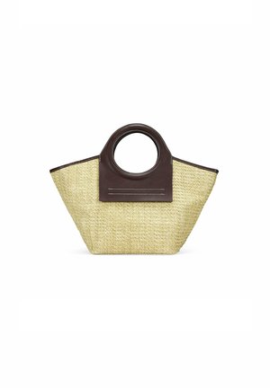 CON ASAS REDONDAS - Bolso shopping - beige