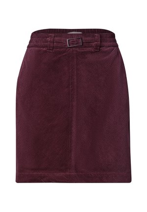 Street One, KNIELAGER CORDROCK MIT SCHNALLENDETAIL - Minijupe - rustic rouge