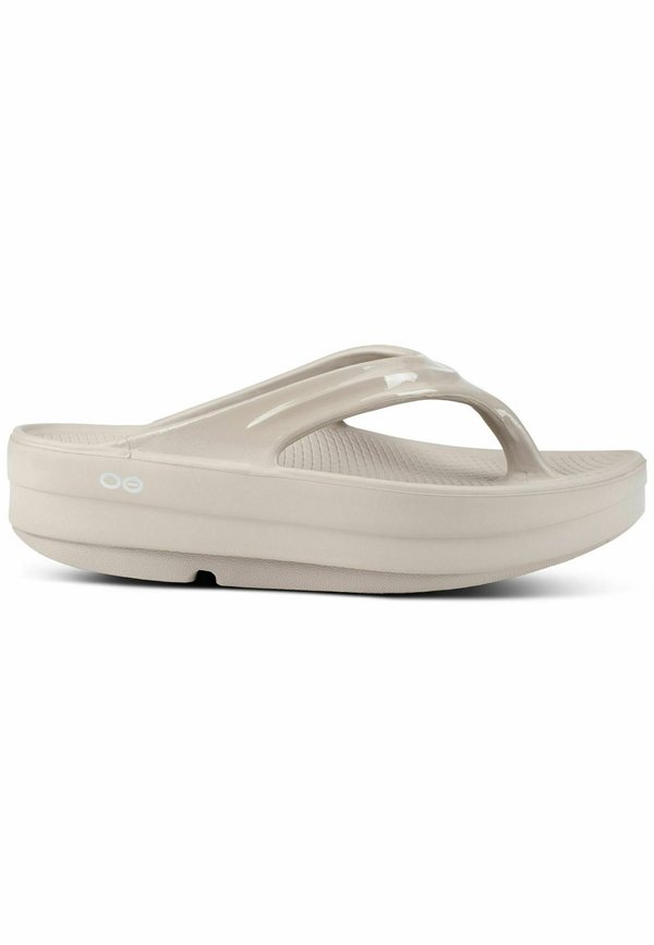 OOMEGA RECOVERY - Bade-Zehentrenner - beige