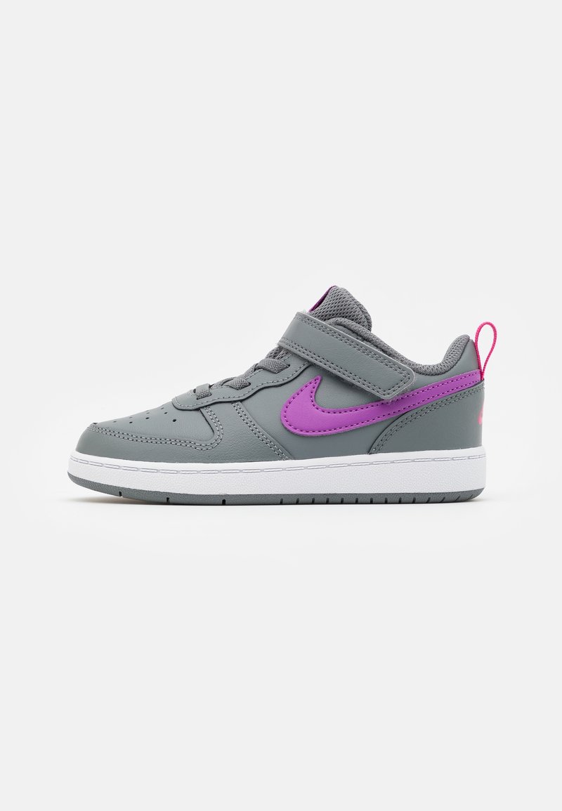 Nike Sportswear COURT BOROUGH 2 UNISEX - Trainers - smoke grey/purple/watermelon/white