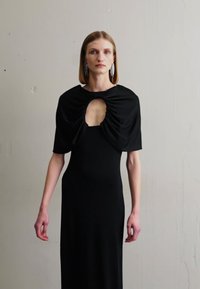 Et Ochs RUCHED CAPELET GOWN - Dzsörzéruha - black