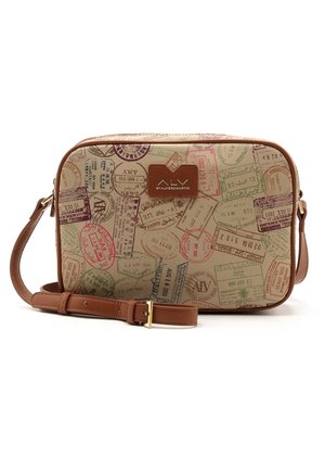 Skuldertasker - mottled beige