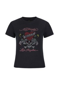 LOVE KILLS SLOWLY DIAMANTE  - T-shirt imprimé - black