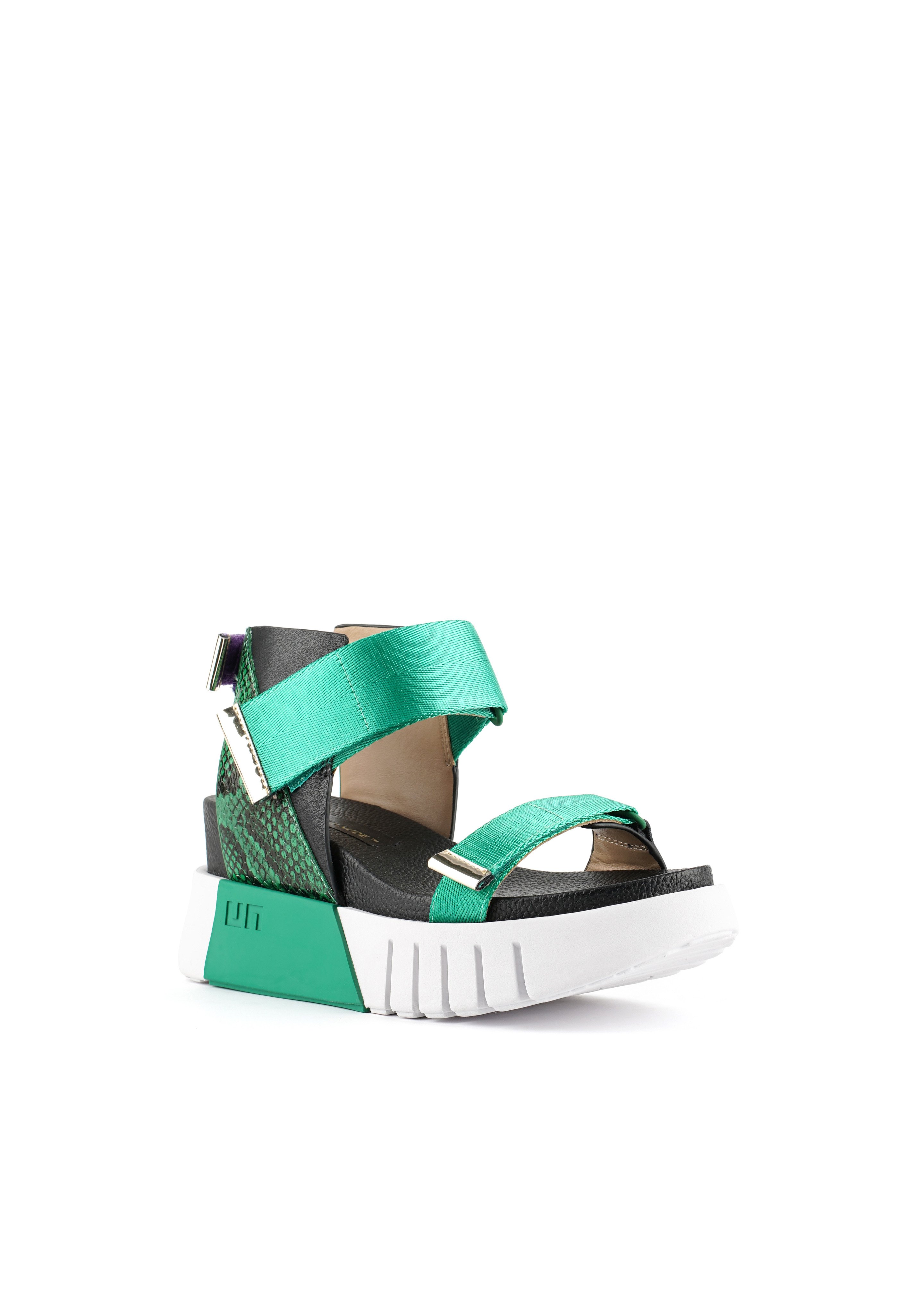 United Nude Sandalen met sleehak - green snake/groen - Zalando.nl