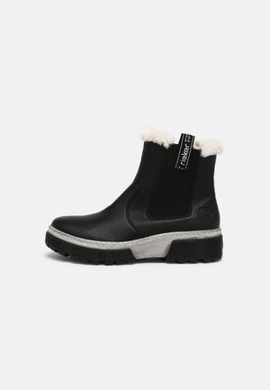 Winter boots - schwarz/bianco