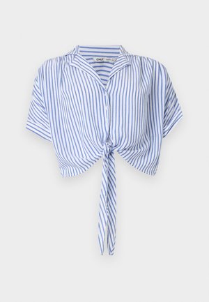 ONLY, ONLPAULA LIFE TIE SHIRT - Blúzka so zapínaním na gombíky - cloud dancer