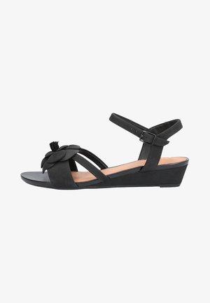 Clarks, Sandales compensées - black