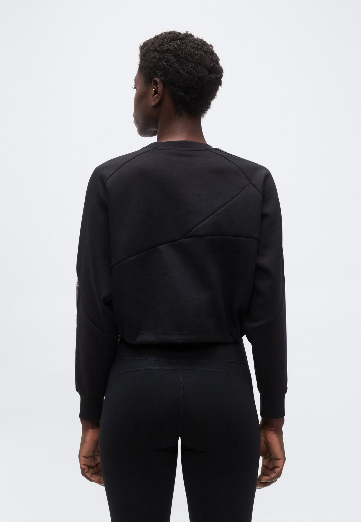 SPORTS INSPIRED CREWNECK WITH TAPE DETAILING