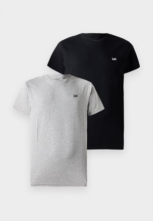 TWIN CREW 2 PACK - T-shirts - black/grey