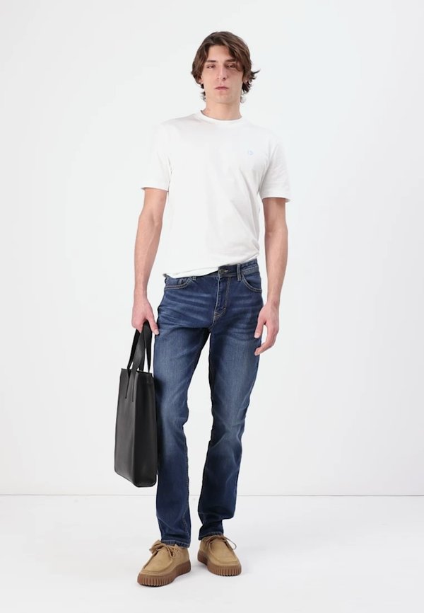 JOSH - Straight leg jeans - mid stone wash denim4