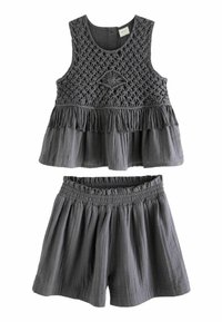 Next - CO-ORD SET  - REGULAR FIT - Shorts - charcoal grey Miniatyrbild 1