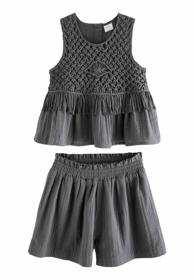 Next - CO-ORD SET  - REGULAR FIT - Shorts - charcoal grey, Förstora