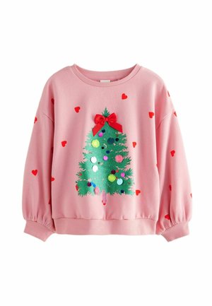 Next Bluză de molton - pink embellished christmas tree