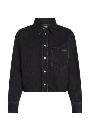 Calvin Klein Jeans CROPPED - Camicia - denim black