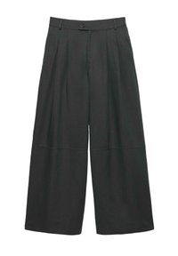 WIDE-LEG DARTED - Pantaloni - dark grey