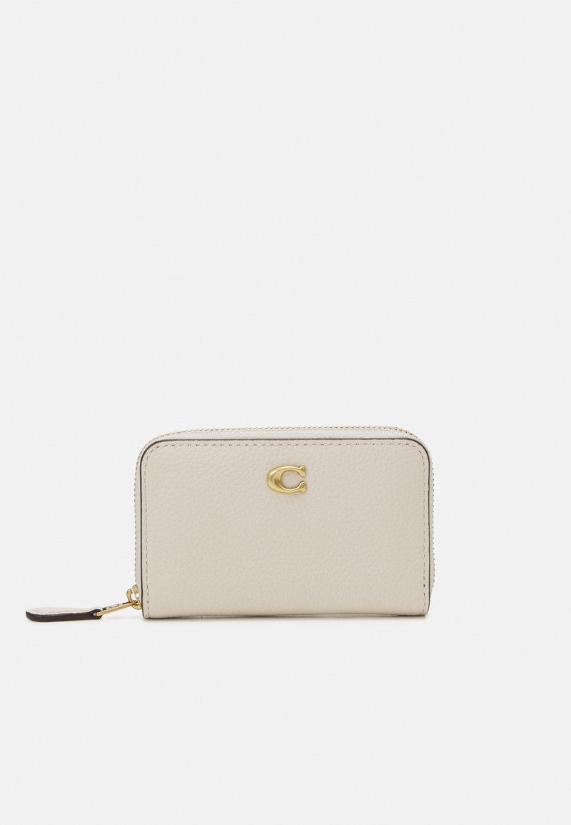 COACH ESSENTIAL SMALL ZIP AROUND CARD CASE - Wallet - chalk