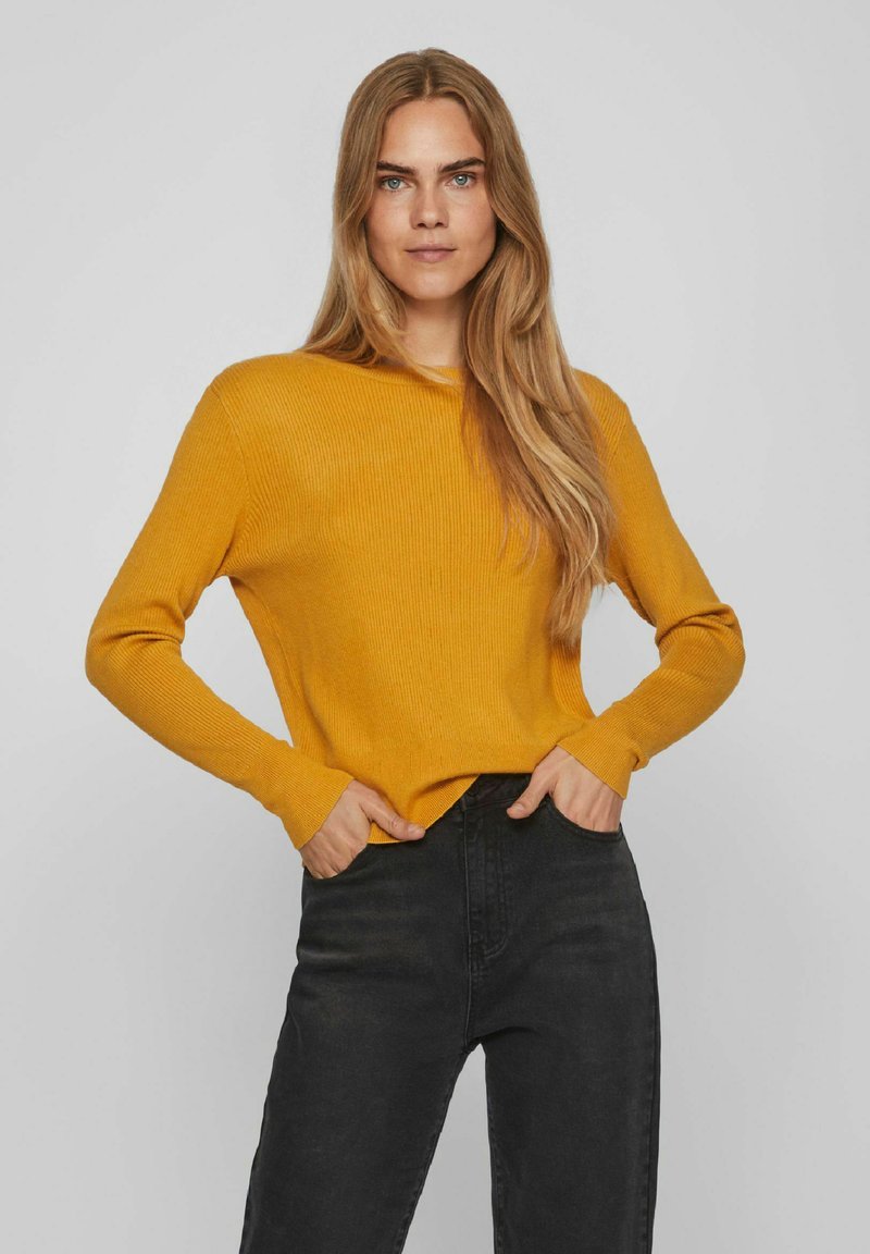 VILA VICOMFY O-NECK - Strickpullover - arrowwood