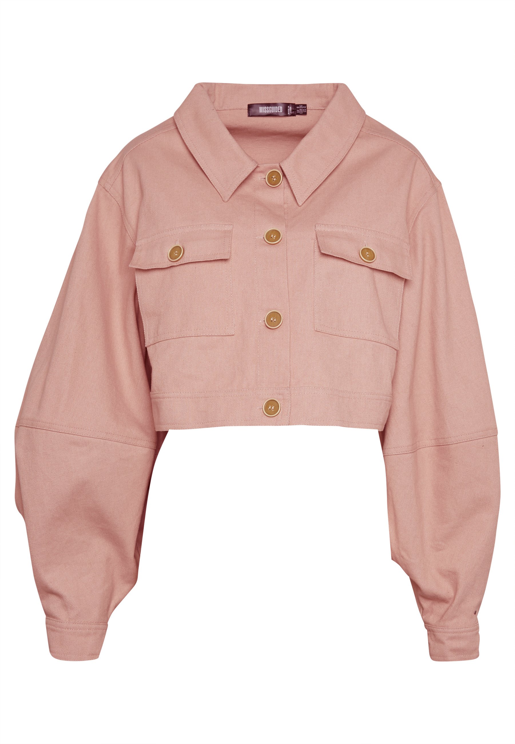 missguided pink denim jacket