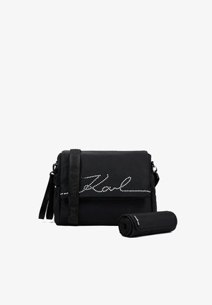 KARL LAGERFELD, BORSA FASCIATOIO UNISEX SET - Borsa a tracolla - black
