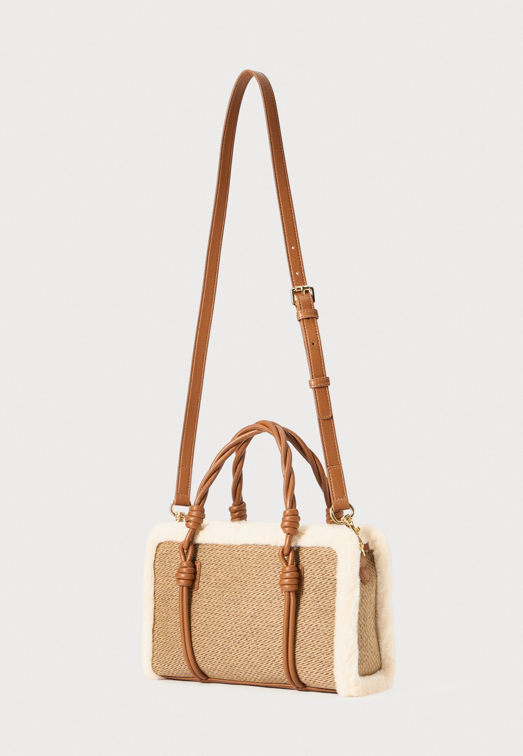 Love Moschino WINTERY - Handbag - hide/natural/white - Zalando.co.uk