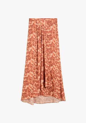 Scalpers, SCALPERS SCSIRTEX LEO SKIRT - Falda acampanada - orange