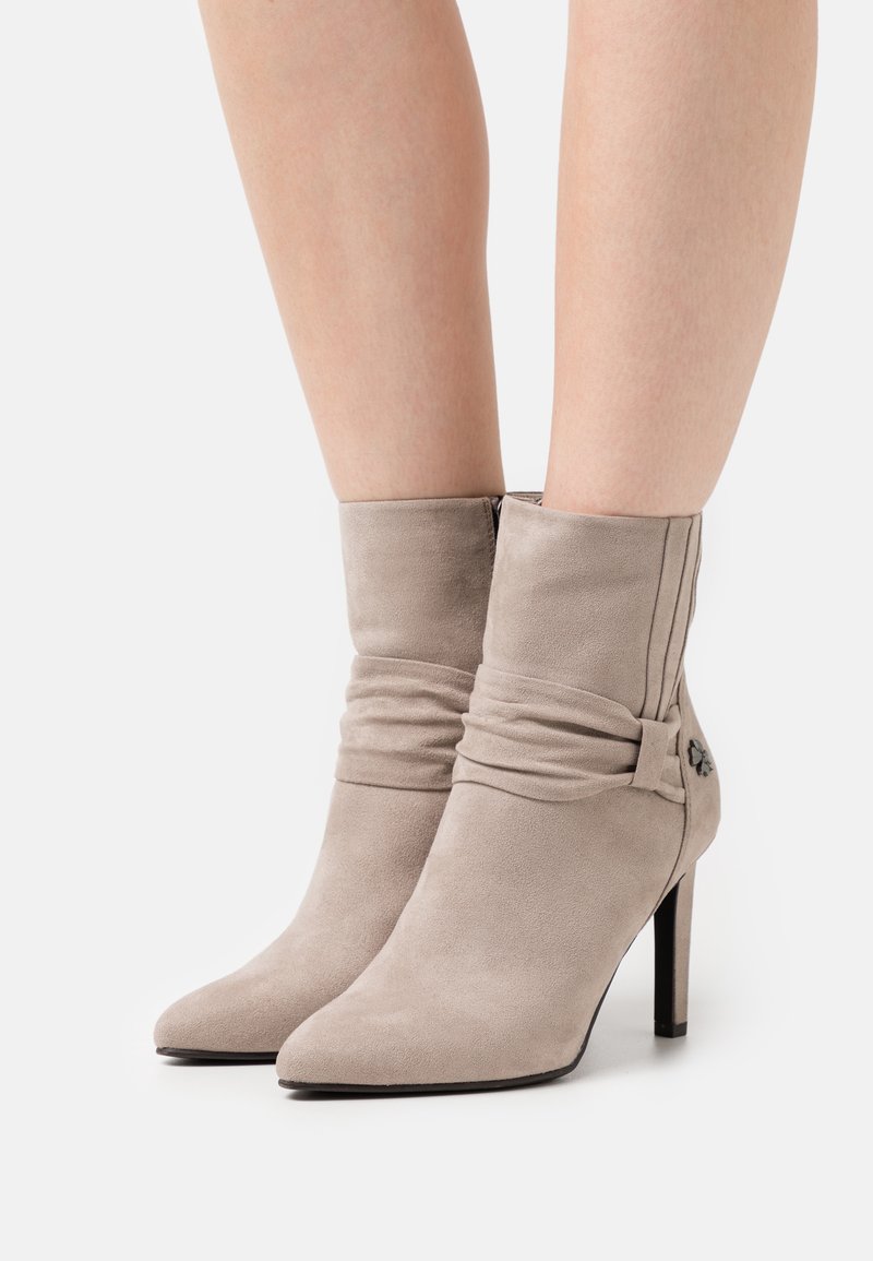 Marco Tozzi BY GUIDO MARIA KRETSCHMER - High heeled ankle boots - taupe