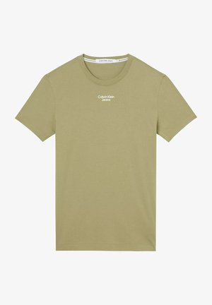 Print T-shirt - dark green