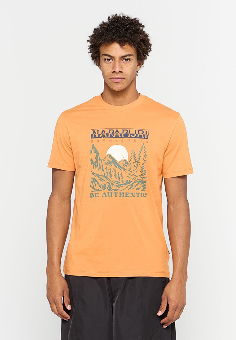 Napapijri T-shirt print oranje