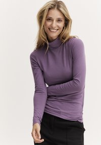 b.young PAMILA ROLL NECK - Camiseta de manga larga - grape jam