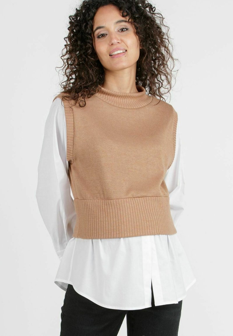 Attesa Maternity KENDALL M - Trui - camel/white