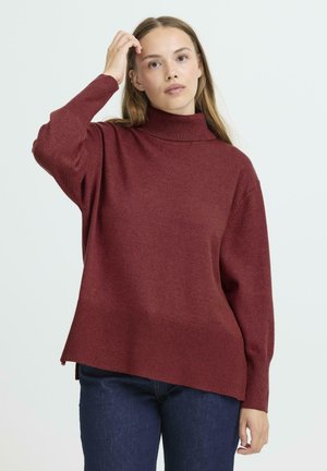 STEFFI ROLL NECK - Pullover - spiced apple melange