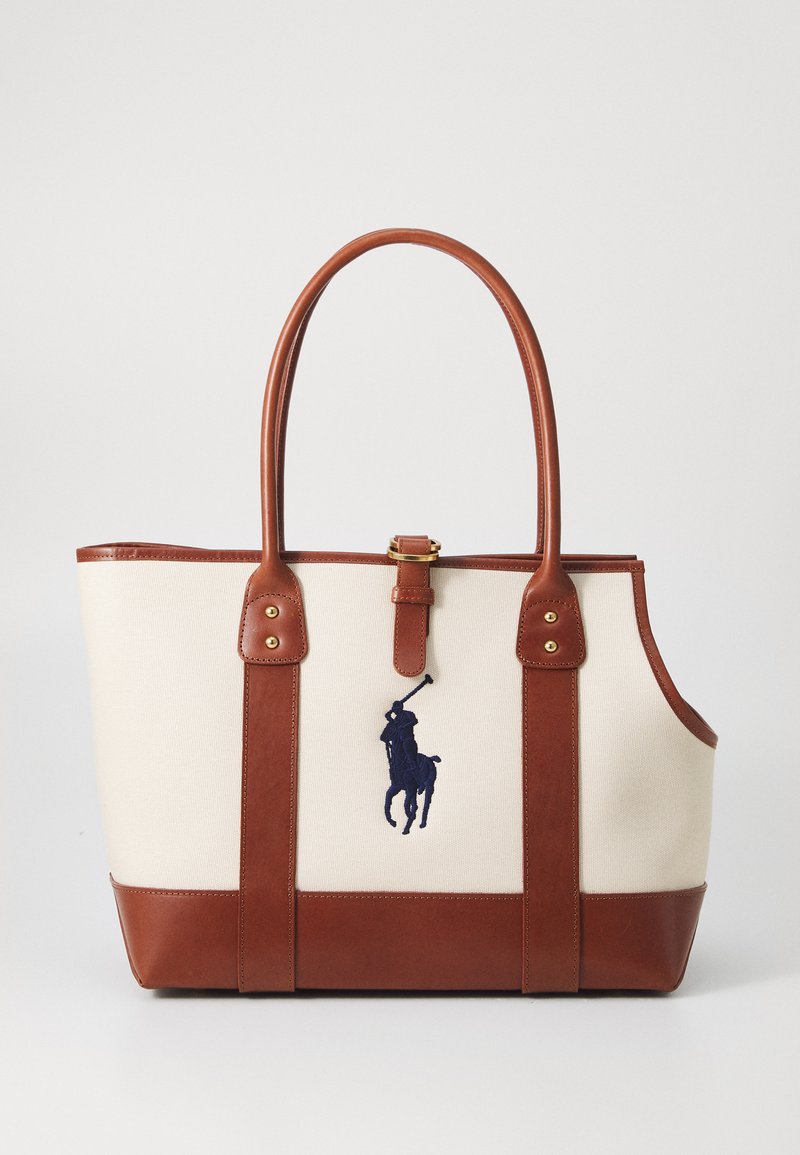 Polo Ralph Lauren DOGS TOTE UNISEX - Maisiņveida soma - pale oak