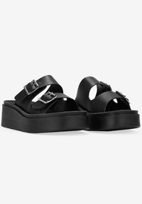 Bosanova CON PLATAFORMA Y DOS HEBILLAS - Mules de tacón - black