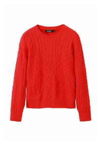 Strickpullover - red