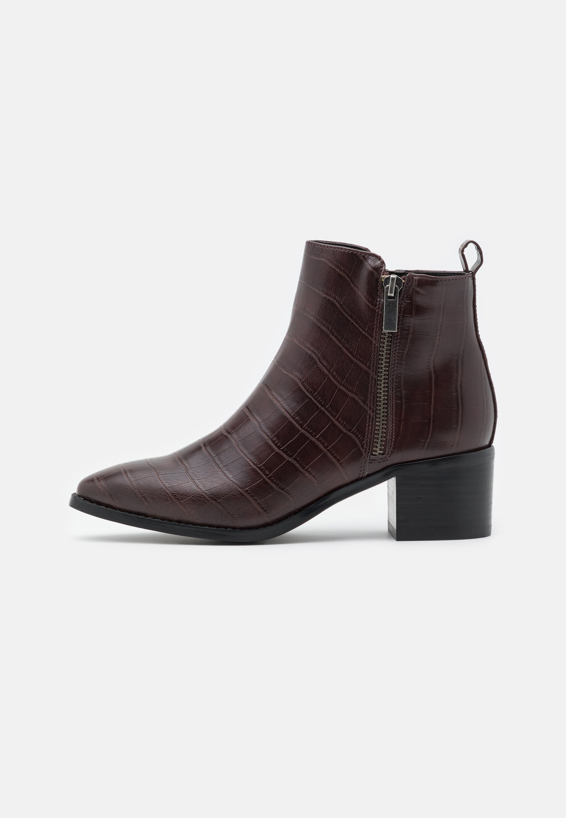 plum ankle boots