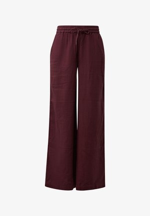 QS, HOSE - Stoffhose - bordeaux